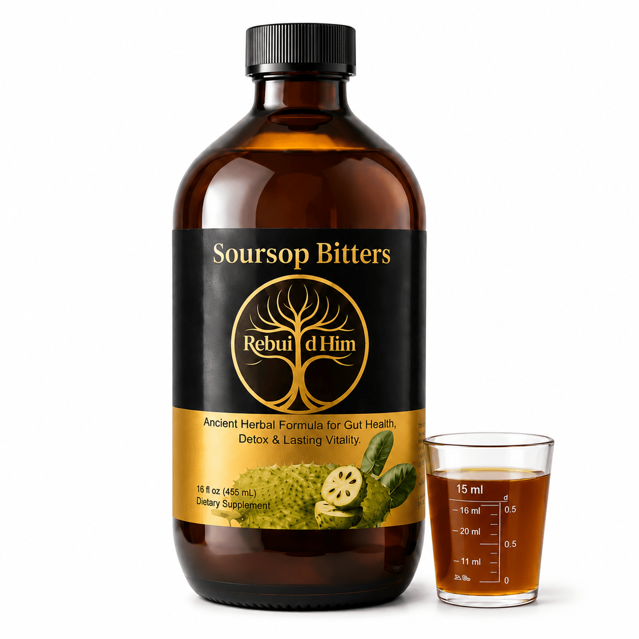Rebuild Him Bitters - Daily Herbal Rebuild Formula - Rebuild HimHolistic Herbal BittersRebuild HimRebuild Him Bitters - Daily Herbal Rebuild Formula