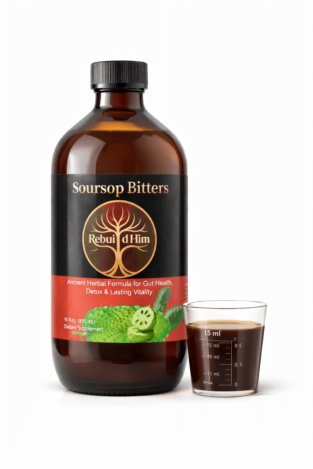 Rebuild Him Bitters - Daily Herbal Rebuild Formula - Rebuild HimHolistic Herbal BittersRebuild HimRebuild Him Bitters - Daily Herbal Rebuild Formula