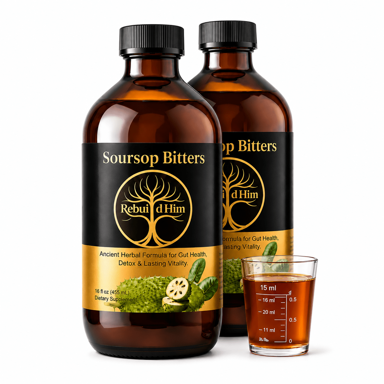Rebuild Him Bitters - Daily Herbal Rebuild Formula - Rebuild HimHolistic Herbal BittersRebuild HimRebuild Him Bitters - Daily Herbal Rebuild Formula